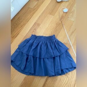 Aerie Blue Tiered Mini Skirt
